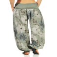 thumbnail image 3 of Pantalon Sarouel à Taille Froncée pour Femmes avec Imprimé Floral, 3 of 8