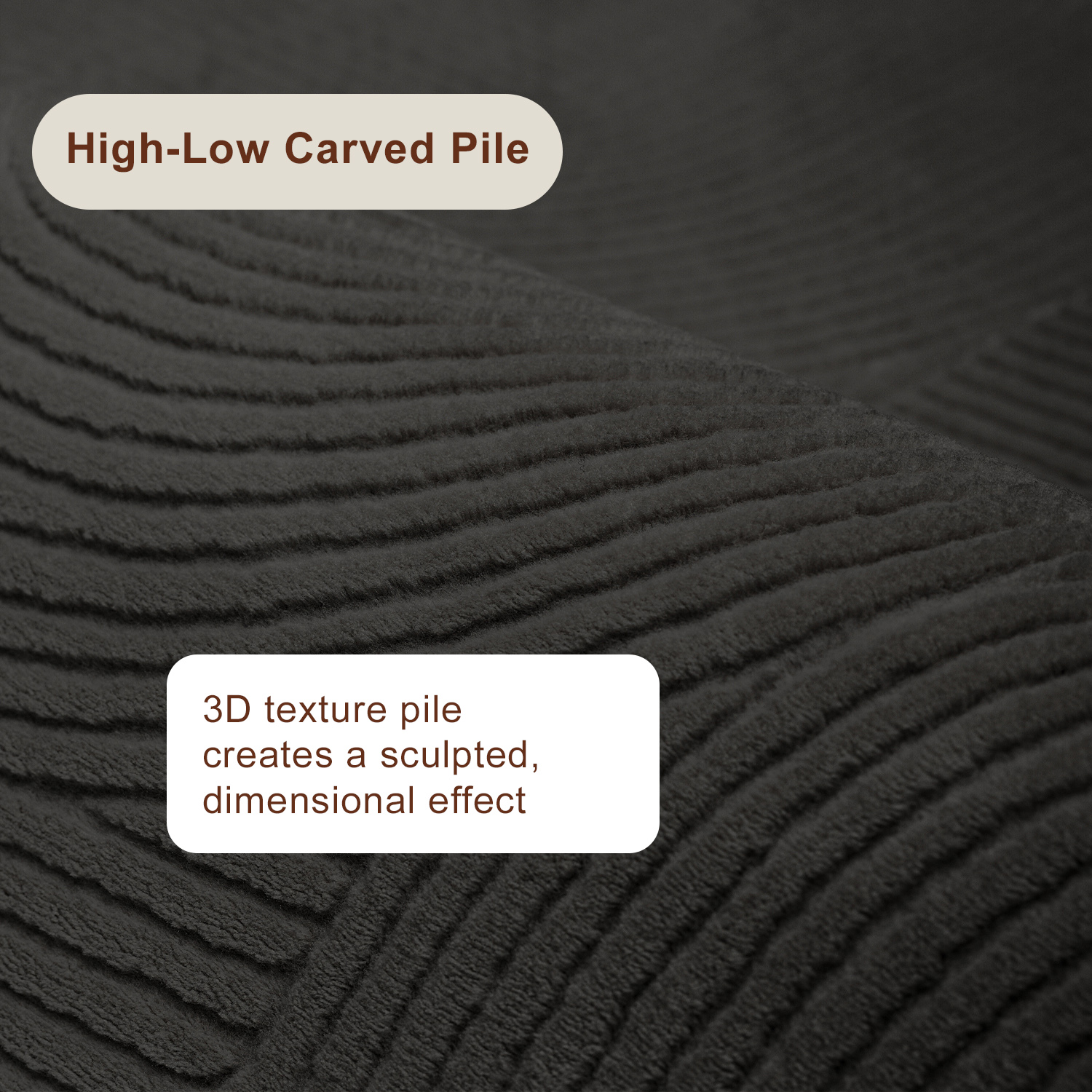 Tapis de Couloir Elion Lavable A la Machine Contemporain/Moderne pour Salon, Chambre, Salle Manger, Entrée, et Plus Encore.