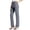 Dark Gray, variant on Timegard Work Pants Women High Waist Straight Leg Comfy Formal Pants Solid Color Casual Office Trousers