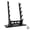 Black 5-Tier, variant on Wooden Flute Stand Display Rack - Multi-Tier Desktop Holder for Soprano, Recorder, Bamboo Flute, Irish Whistles, Woodwind Instruments, Walnut Organizer for Collecting, Storing, and Displaying