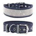 thumbnail image 1 of MesaSe Dog Collar for Large Dogs  Rhinestones Dog Collar  Bling  Girl Dog Collars for Medium Dogs  Adjustable Suede Reflective Wide Dog Collars, 1 of 6