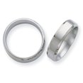 thumbnail image 3 of Bague Alliance pour Homme en Titane 6 mm à Bord Biseauté, 3 of 6