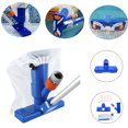 thumbnail image 4 of Aufmer 3 Pcs Portable Pool Cleaner 54in with Adjustable Pole, Handheld Vacuum for Spa/Pond/Inflatable Pools, Blue Plastic & Stainless Steel(Blue), 4 of 8