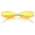 thumbnail image 1 of FEISEDY Fashion Designer Sunglasses Retro Small Petals Shape Arc Temple Design B2298, 1 of 6