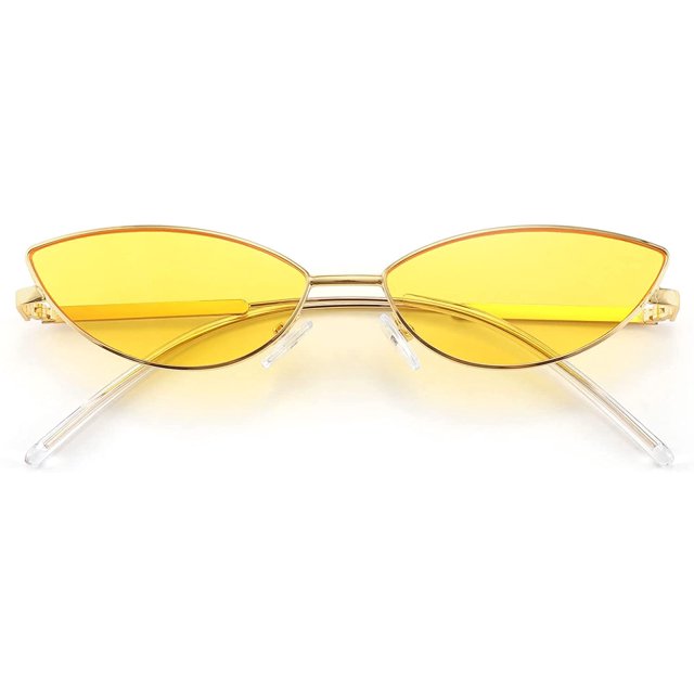 FEISEDY Fashion Designer Sunglasses Retro Small Petals Shape Arc Temple Design B2298