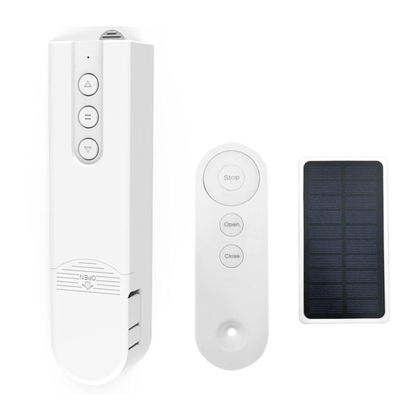 Mistaha Smart Solar Powered WIFI Motorized Roller Blind Motor with Tuya App Control and USB Charging - Automated Curtain System with Voice Control