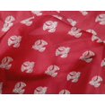 thumbnail image 4 of oneOone Silk Tabby Fabric Dot & Bird Block Printed Fabric 1 Yard 42 Inch Wide, 4 of 4