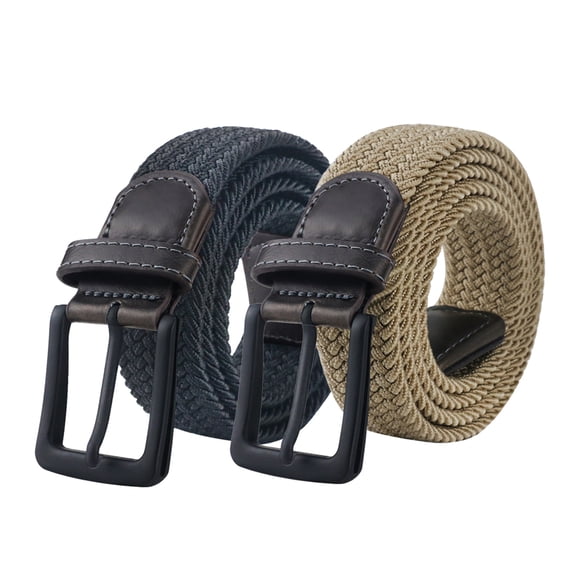 Maikun Belts for Men, Mens Belt with Leather Tip, Black Belt Buckle