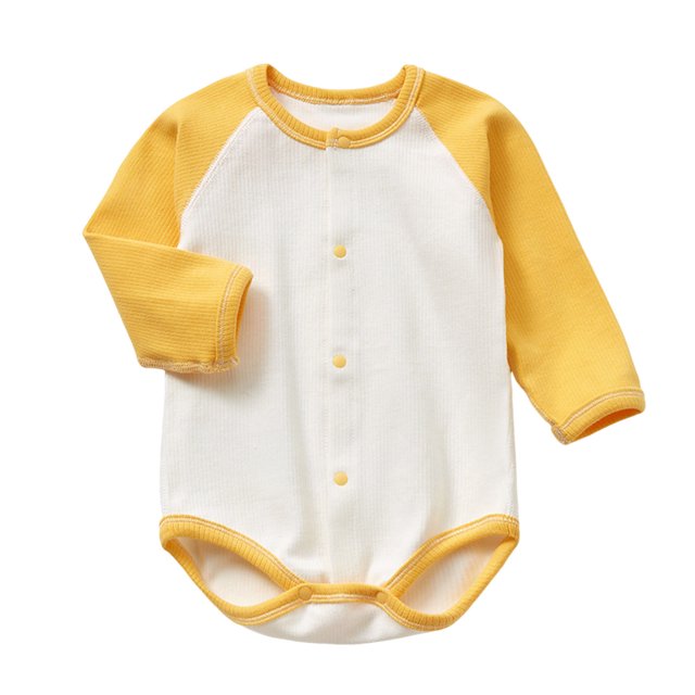 Timegard Toddler Baby Clothes Boy Girls Newborn Ribbed Button up Onesie Infant Cotton Unisex Outfits