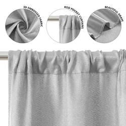 Mainstays 4 of a Kind Blackout Window Curtains Panels, Set of 4, White, 28" W x 84" L