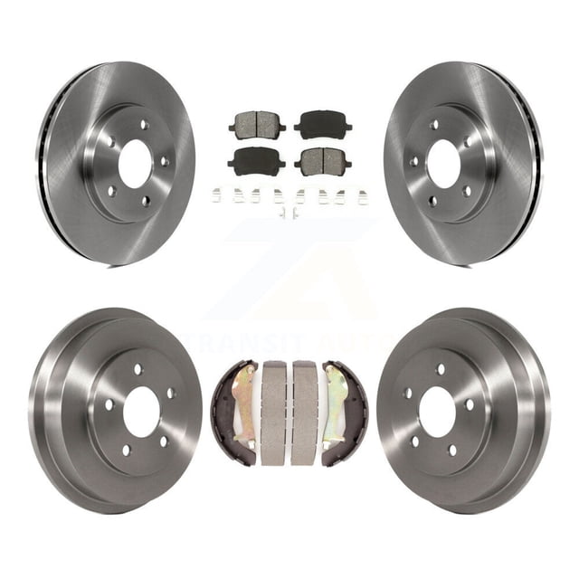 Transit Auto Front Rear Disc Brake Rotors Semi-Metallic Pads and Drum Kit for Car Chevrolet HHR K8S-103371