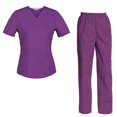 thumbnail image 1 of Women's Scrubs Set Scrub Top and Pants Scrubs Set, 1 of 3