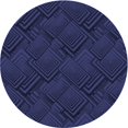 thumbnail image 1 of Ahgly Company Tapis Rond Lavable en Machine Intérieur Transitionnel Bleu Nuit, 6 Pieds Rond, 1 of 7