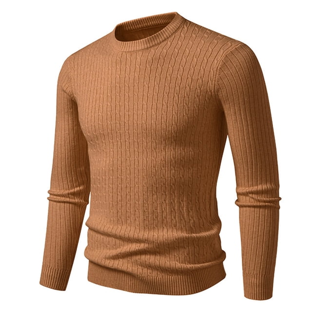 LIaqionyy Chandail pour Homme à Col Roulé, Chandail à Enfiler, Hauts Tricotés Automne Hiver, Chandail Chaud à Enfiler, Coupe Ajustée, Chandail de Base, M-3TG