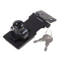 thumbnail image 1 of EIGTHTAIL Twist Knob Keyed Locking Hasp Padlock Set for Cabinets Security Door Van Lock, 1 of 21