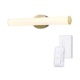thumbnail image 1 of Globe Electric 24" Brass Dimmable Color Adjustable LED Integrated Modern Style Vanity Light with Dimmer Remote, 1 of 9