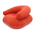 thumbnail image 4 of Lipstore Chaise Longue Gonflable Douce Chaise Longue Gonflable pour Cour, Intérieur, Chambre Rouge, 4 of 8