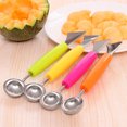 thumbnail image 4 of CAROOTU 3Pcs Multifonctions Coupe-Gravure en Acier Inoxydable Melon Baller Scoop Cuisine Fournitures, 4 of 6
