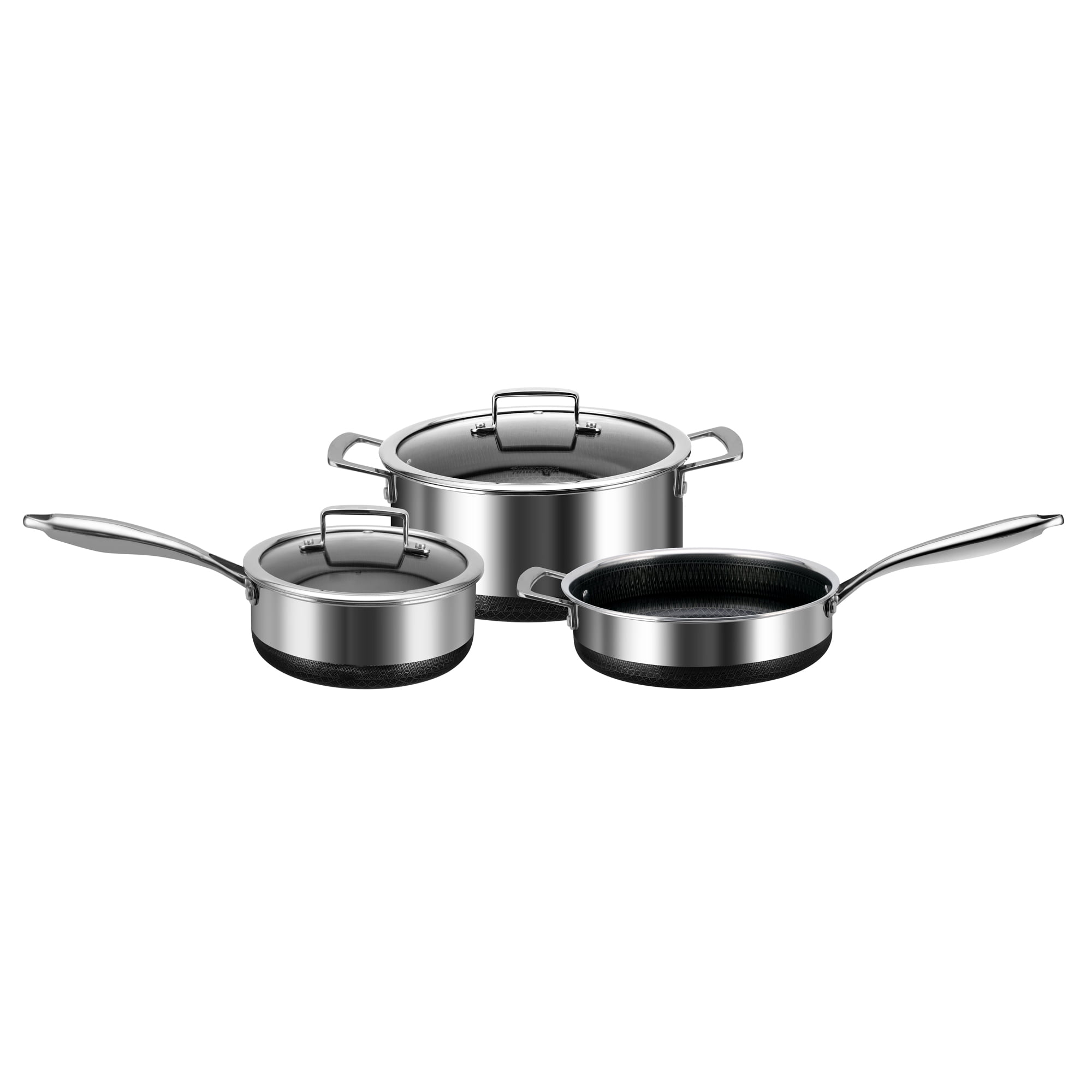 Kitchen Star Clad Series Stainless Steel Cookware Set (5 Piece)
