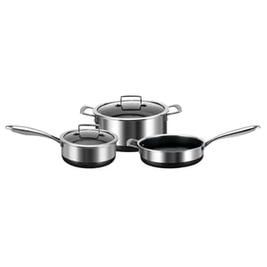 Kitchen Star Clad Series Stainless Steel Cookware Set (5 Piece)