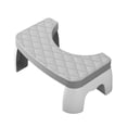 thumbnail image 2 of Gray Soft Toilet Stool Bathroom Hair Non-Slip Treading Stool Office Padded Footstool, 2 of 6