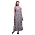 thumbnail image 1 of Bimba Robe de Plage Bohème Longue Sans Manches à Bretelles Imprimée Papillon pour Femmes - Grand, 1 of 6