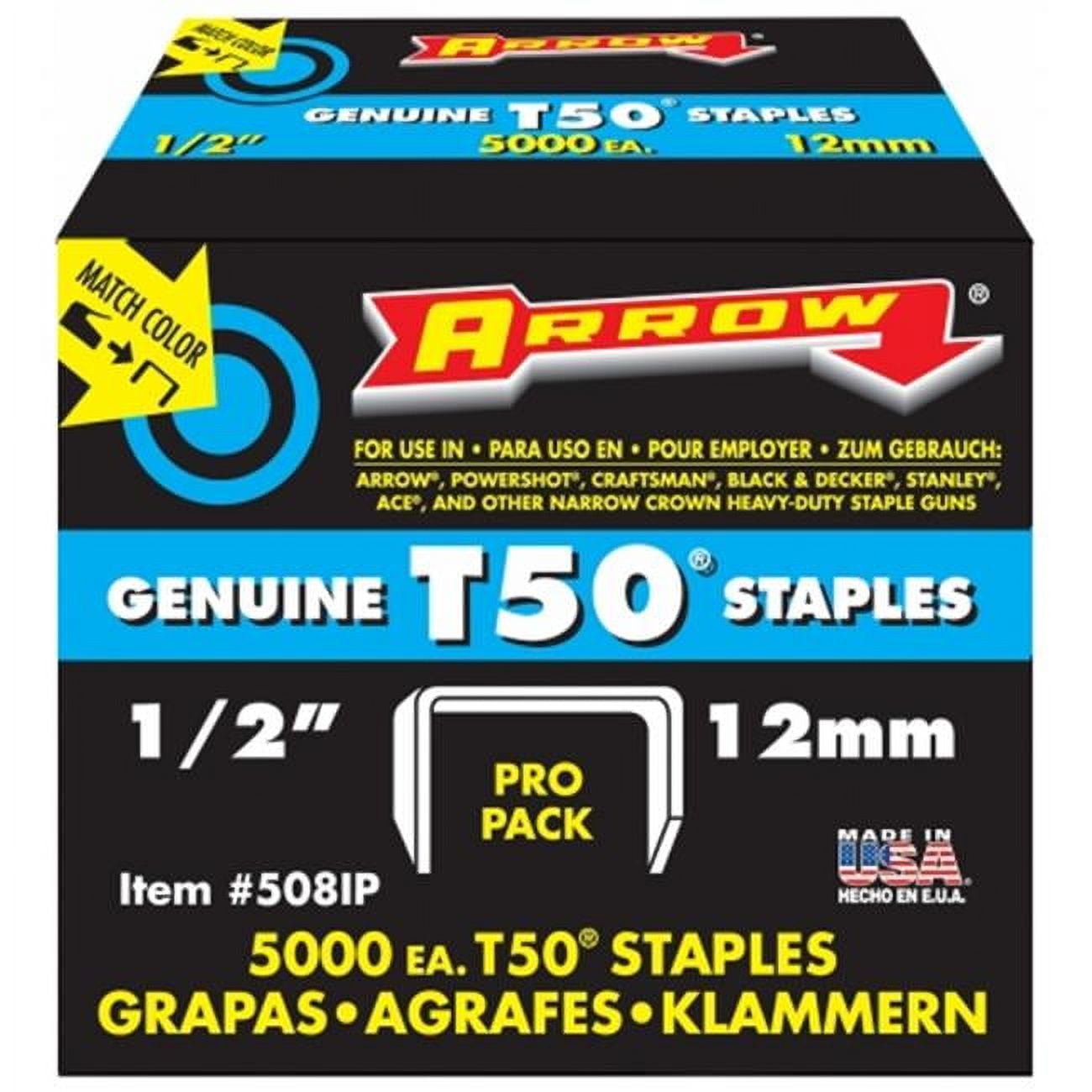 Arrow Fastener Co. .50in. T50 Staples 508IP - Walmart.ca