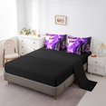 thumbnail image 3 of YST, Abstract Artwork Bedding Set, 7-Piece, Purple Marbling, Full, 3 of 4