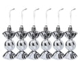 thumbnail image 2 of 6 Pcs Christmas Candy Ornaments, Candy Jars Christmas Tree Glitter Hanging Decorations Plastic Peppermints, Decorative Christmas Tree Home Party Specials, 2 of 2
