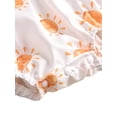 thumbnail image 5 of Fortune Infant Girl Floral Romper Baby Spaghetti Strap One Piece Sunflower Short Jumpsuits, 5 of 5