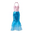thumbnail image 2 of Gupgi Robe Sirène pour Femme Costume de Cosplay d'Halloween Robe Sirène à Paillettes à Col Licou, 2 of 9