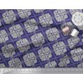 thumbnail image 3 of Soimoi Rayon Crepe Fabric Damask,Leaves & Floral Block Fabric Prints by Yard 46 Inch Wide, 3 of 3