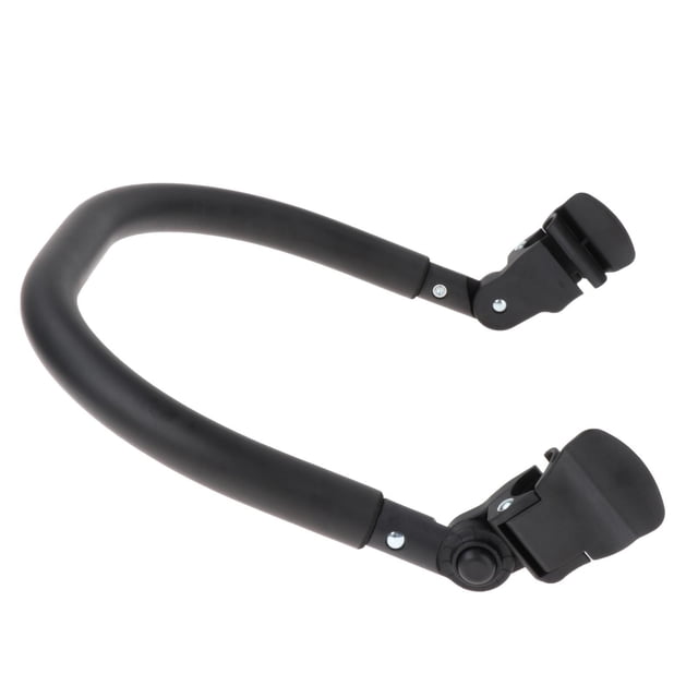 Accessoires Pare-Chocs Pièces Barres de Poussette Chariot Détachable en Silicone. un Accoudoir Pare-Chocs Noir Détachable Guidon en Cuir PU, Tissu Oxford, Silicone et Matériau Givré EVA. Conçu pour les Landaus et Poussettes, Il Présente un Coussin Solide pour la protection et une Finition Lisse pour Prévenir les Blessures du Bébé. le Guidon Mesure 35cm x 44cm (13.78 Pouces x 17.32 Pouces) et Comprend des clips de Fixation Sécurisés pour une installation Facile.