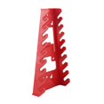 thumbnail image 2 of 1Pcs Red Plastic Wrench Organizer, 6-Wrench Capacity Tool Holder for Auto/Machine Repair, Wall or Toolbox Mount, 2 of 8
