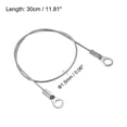 thumbnail image 2 of Unique Bargains 1.5mmx30cm Stainless Steel Lanyard Cable Eyelets Ended Wire Rope 6 Pack, 2 of 5