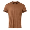thumbnail image 2 of BOBOGOJP T Shirts pour Homme Basique Col Rond Manches Courtes T-Shirt Tee (Brun,m), 2 of 5