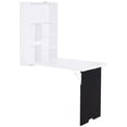 thumbnail image 1 of HOMCOM Table Murale Pliable Bureau Convertible avec Tableau d'Écriture, 1 of 10