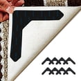 thumbnail image 1 of 8 Pack Rug Grippers for Area Rugs, Non Slip Rug Gripper on Carpet for Hardwood Floors, Updated "L" Shape Rug Corner Gripper, 1 of 7