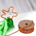 thumbnail image 3 of Flocked Christmas Ribbon Decorative DIY Craft Ribbon for Gift Wrapping Tree Wreath Holiday Decoration Festive Party Wedding Home Decor Easy to Use Luxury Texture, 3 of 9