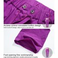 thumbnail image 4 of Pantalon de Randonnée Femme Séchage Rapide Bas Femme Solide Camping Randonnée Pantalon Mince Imperméable Élastique Anti-Rayures Bas pour Course Noir 2TG, 4 of 9
