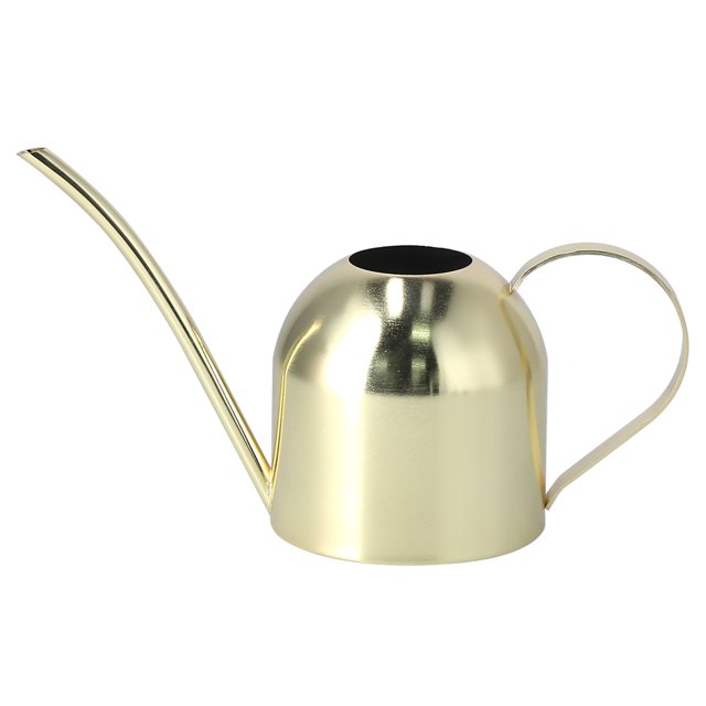 Watering Can, Watering Pot Stainless Steel Watering Kettle Comfortable Handling Gold For Balconies For Courtyards For Gardens