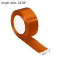 thumbnail image 2 of Unique Bargains 1.5" Wide 24 Yards Satin Ribbon Single Side Craft Roll Wrap Decoration Orange, 2 of 6