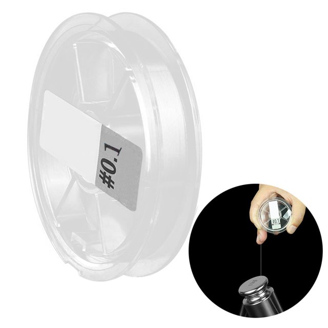 Bangcool Ligne de Pêche 98,4 Pi Nylon Robuste Ligne de Pêche Transparente Ligne de Pêche Monofilament