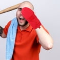 thumbnail image 2 of OULII Mitaines de Receveur de Baseball 1 Ensemble Rouges Antidérapantes pour l'Entraînement des Jeunes, 2 of 8
