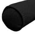 thumbnail image 2 of Chenille Bolster Pillow - Black, 20 x 7, 2 of 5