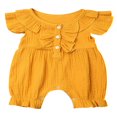 thumbnail image 1 of Combinaison pour Bébé Fille à Boutons, Manches Courtes, Vêtements Unis, 1 of 5