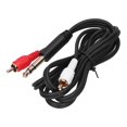 thumbnail image 1 of Qiilu 1.5M/4.9ft 6.35mm Gold‑Plated Plug Male To Dual Male Audio Cable Connector, 1 of 8