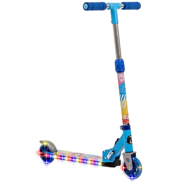 Huffy Inline PAW Patrol Kick Scooter with LED Lights, Blue