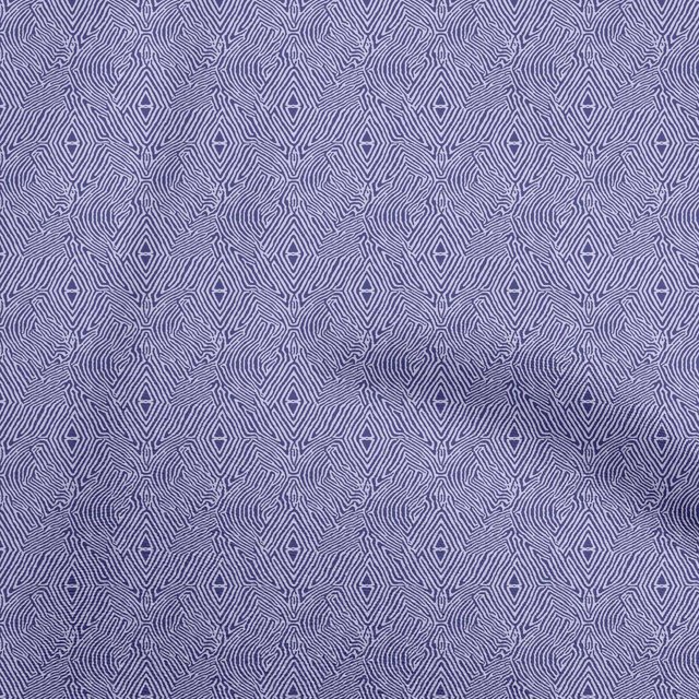 oneOone Rayon Blue Fabric Geometric Dress Material Fabric Print Fabric By The Yard 56 Inch Wide