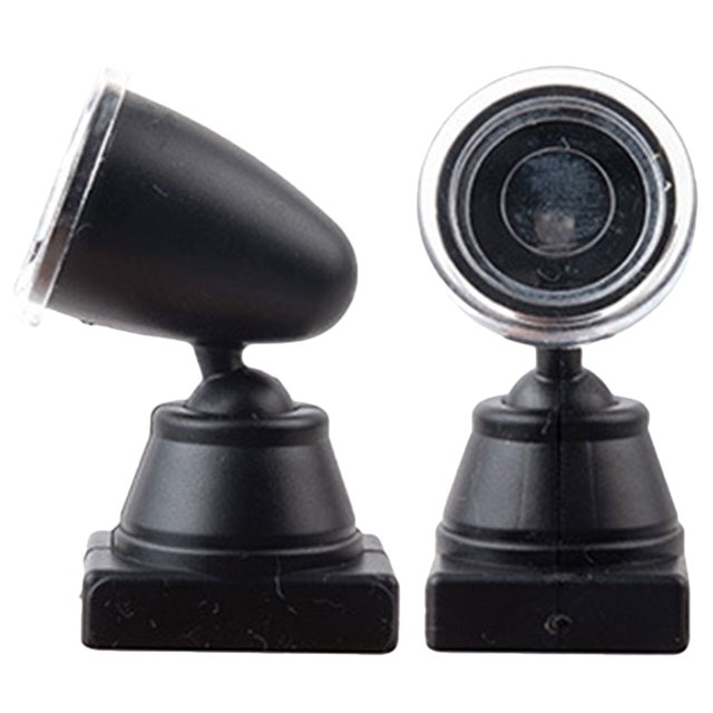 2 Pcs Lumières LED pour Modèle de Chemin de Fer en Vert et Noir avec Tension 3V/12V